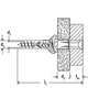 Plug ux met kraag m8 x 50 (doos 100 st)