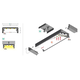 Led profiel Wide24 G/W 2000 geanodiseerd