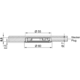 Ld8001-55 Led inbouw 3W 3000K alu