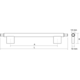 Greep prisma ba192 l272 zamak mat zwart