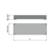 Chic line accessoire bakje antraciet  b.60  l.280mm