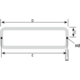 Deurtrekker u-shape 300mm rvs 316 + bevestigingen