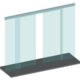 Zelfklevende dichting met inkortbare afdeklip, voor 8/13.5 mm glas, B21 +20 L3000, transparant