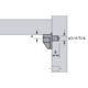 legplankdrager Safety , ø 6 mm, staal, kunststof glashelder