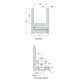 Voorgeboord klikprofiel PROFIX, voor 8/13.5 mm glas, B21 H30 L3000, glanzend aluminium