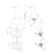 Novy Vision 75 cm zwart glas wanddampkap