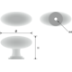 Knop 605 dia. 35mm roest vernist