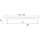 Kabeldoorvoer Exit titanium 120x240x25mm+deksel