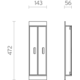 Fit film houder zwart (A)