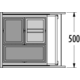 Hailo triple XL 50cm 46l (3 emmers) 18l + 2 x 13l + 18l + 2 x 13l + 1 deksel voor 13 l