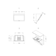 Novy Vision 75 cm wit glas wanddampkap recircul