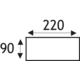 System 220 hoekadaptor 90°vlakkanaal- d125mm wit