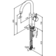 Damixa silhouet c vr wastafel medium staal