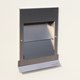Paneir sigma uitblaasrooster  rvs/rvs d.125mm
