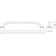 Greep FIRM BA64 L93.8 zamak zwart textuur