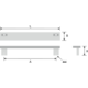 Greep estela 96mm zilverkleur