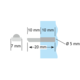Schabdragers ijzer 5mm vernikkeld