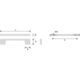 Greep oeloe zamak zwart ba 128mm l148mm