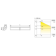 Led Emotion Corner 500mm 6.6W 12V 3000°k-6500°k