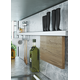 Horzon-T reling-kit 900mm incl. bevestigingen, 3 haken en messenhouder