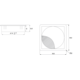 Kabeldoorvoer Exit Q zamak rvs look 90x90mm