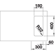 Blanco spoeltafel andano 180-u