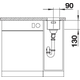 Blanco spoeltafel andano 180-u