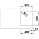 Blanco spoeltafel andano 340-if man.