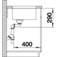 Blanco spoeltafel andano 340-u
