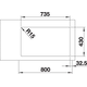 Blanco spoeltafel andano 340/340-if man.