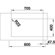 Blanco spoeltafel andano 340/340-u man.