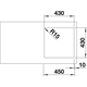 Blanco spoeltafel andano 400-if man.