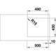 Blanco spoeltafel andano 450-if man.