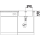 Blanco spoeltafel andano 500-if man.