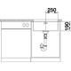Blanco spoeltafel andano 500-u man.