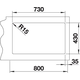 Blanco spoeltafel andano 700-if man.