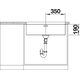Blanco spoeltafel andano 700-u man.