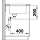 Blanco spoeltafel andano 700-u man.