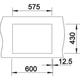 Blanco spoeltafel claron 340/180-if br man.