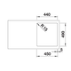 Blanco spoeltafel claron 400-if/a auto.