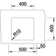 Blanco spoeltafel claron 400-u man.