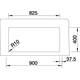 Blanco spoeltafel claron 400/400-u man.