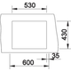 Blanco spoeltafel claron 500-if man.