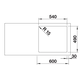 Blanco spoeltafel claron 500-if/a auto.
