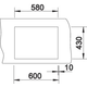 Blanco spoeltafel claron 550-if man.