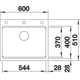 Blanco spoeltafel Etagon 6 truffel manueel