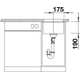 Subline spoeltafel 320-U zwart manueel