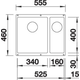 Blanco Subline 340/160-U L wit zonder afloopg