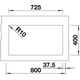 Blanco spoeltafel subline 350/350-u antraciet man.