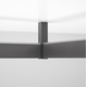 Kastbaar rechth. linear alu zwart 10x30x2500mm met plastic profiel